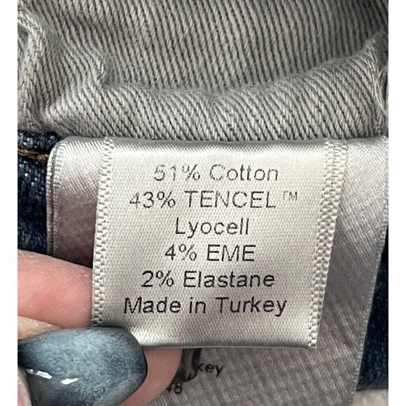 Reformation Women's Sz 28 High & Skinny Havana Wash Cropped High Waist Jeans - Picture 9 of 10